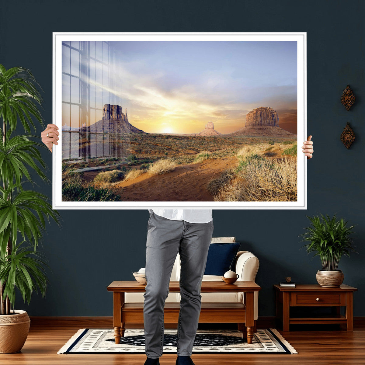 Monument Valley Desert Wall Art Canvas Print, Southwest
