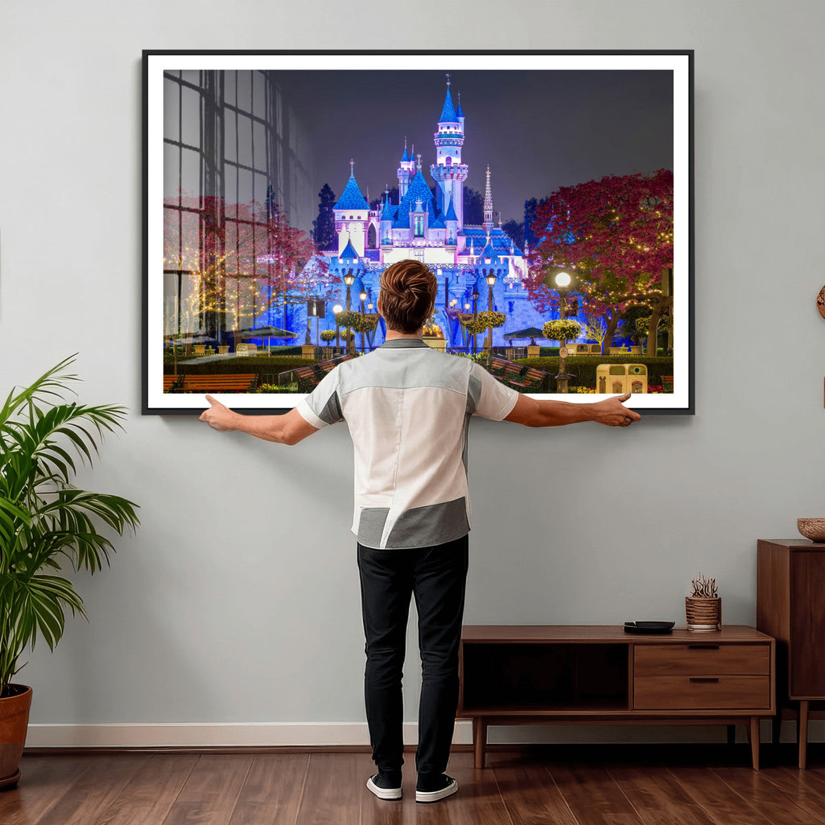 Disney Castle Wall Art Canvas Print – Magical Fairytale