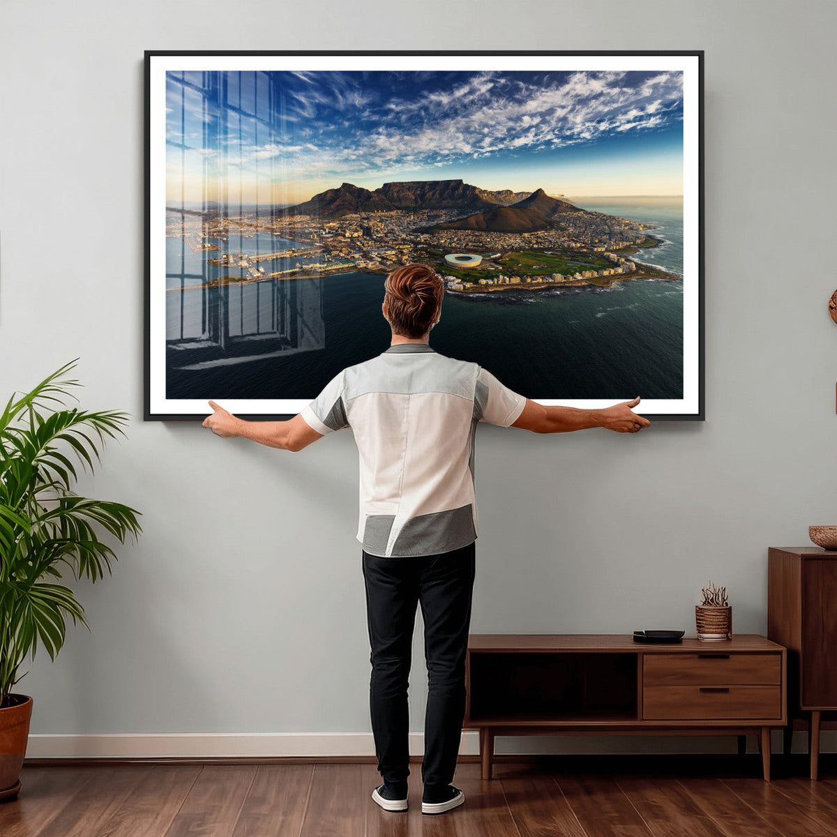 Cape Town Skyline Wall Art Canvas Print – Table Mountain