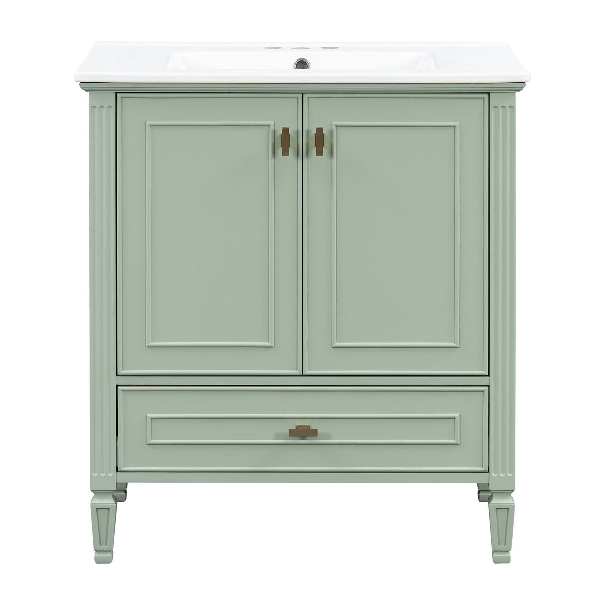 Freestanding Vanity With 1 Drawer & 2 Soft Close Doors With Door Mounted Storage