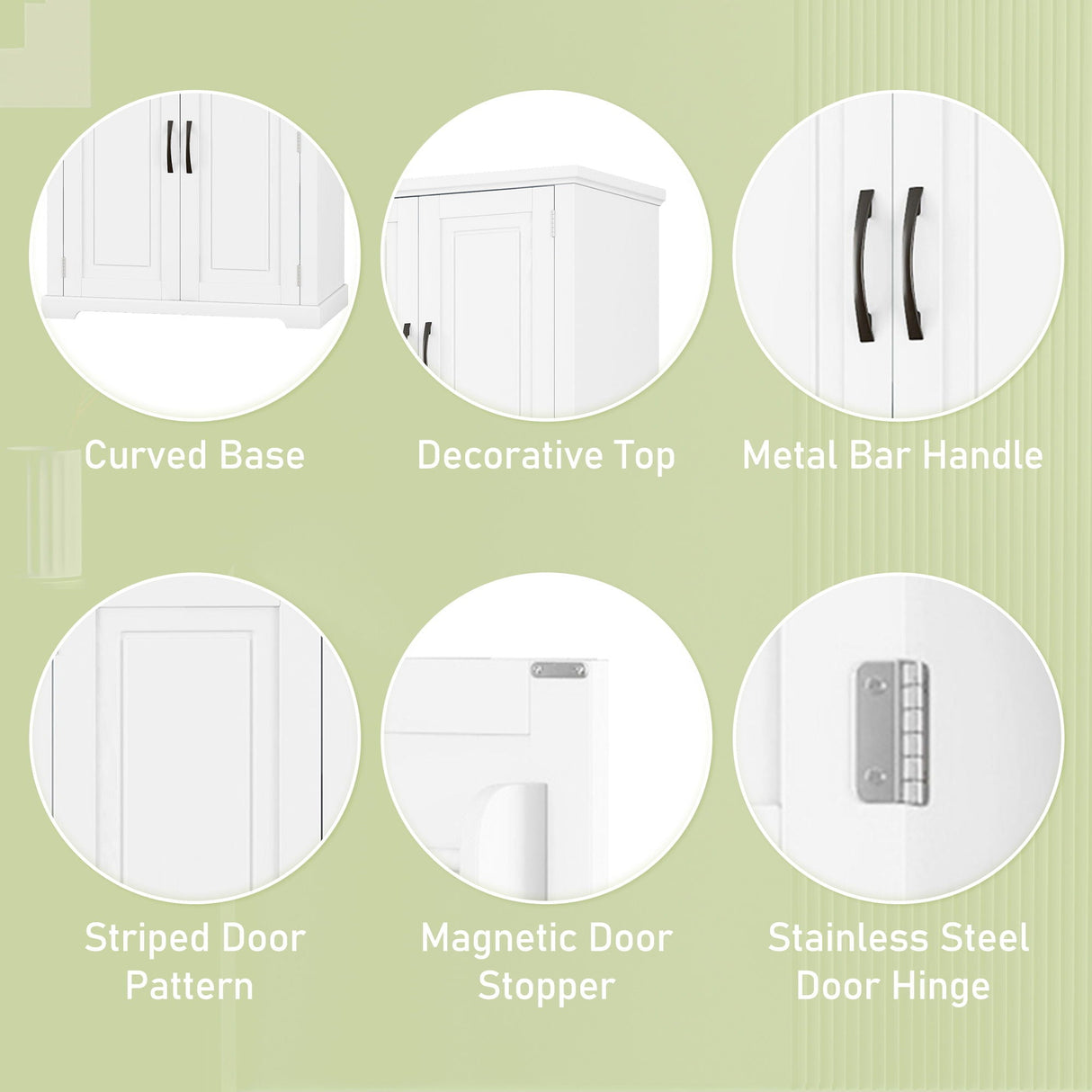 Bathroom Storage Cabinet With Multifunctional Storage Space, Drawer With Slide Rails, Adjustable Shelf
