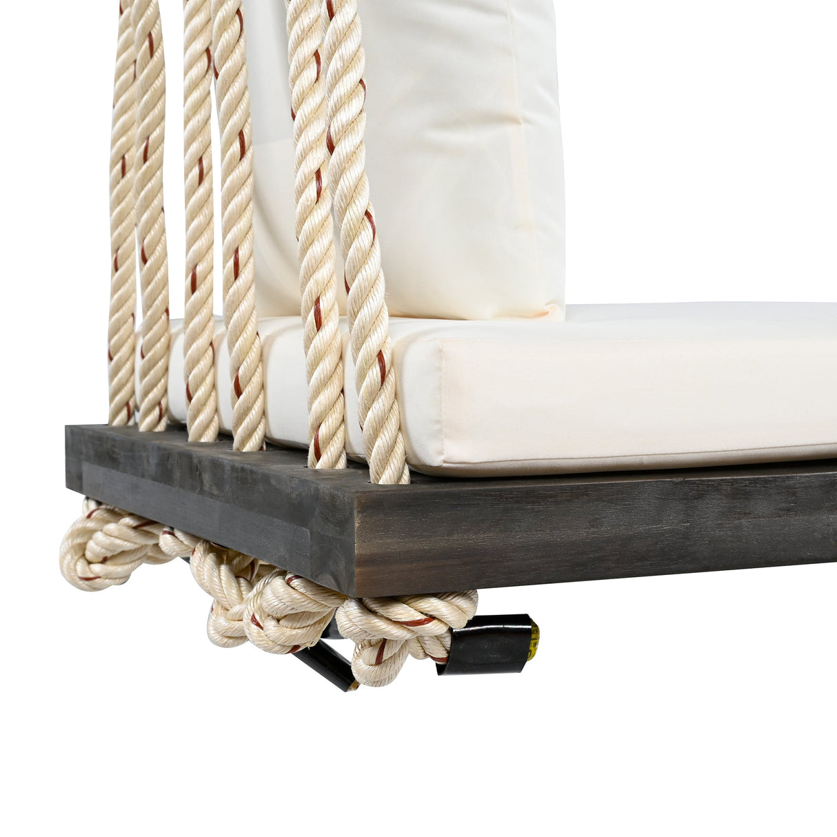 TOPMAX Patio Wooden Swing Chair