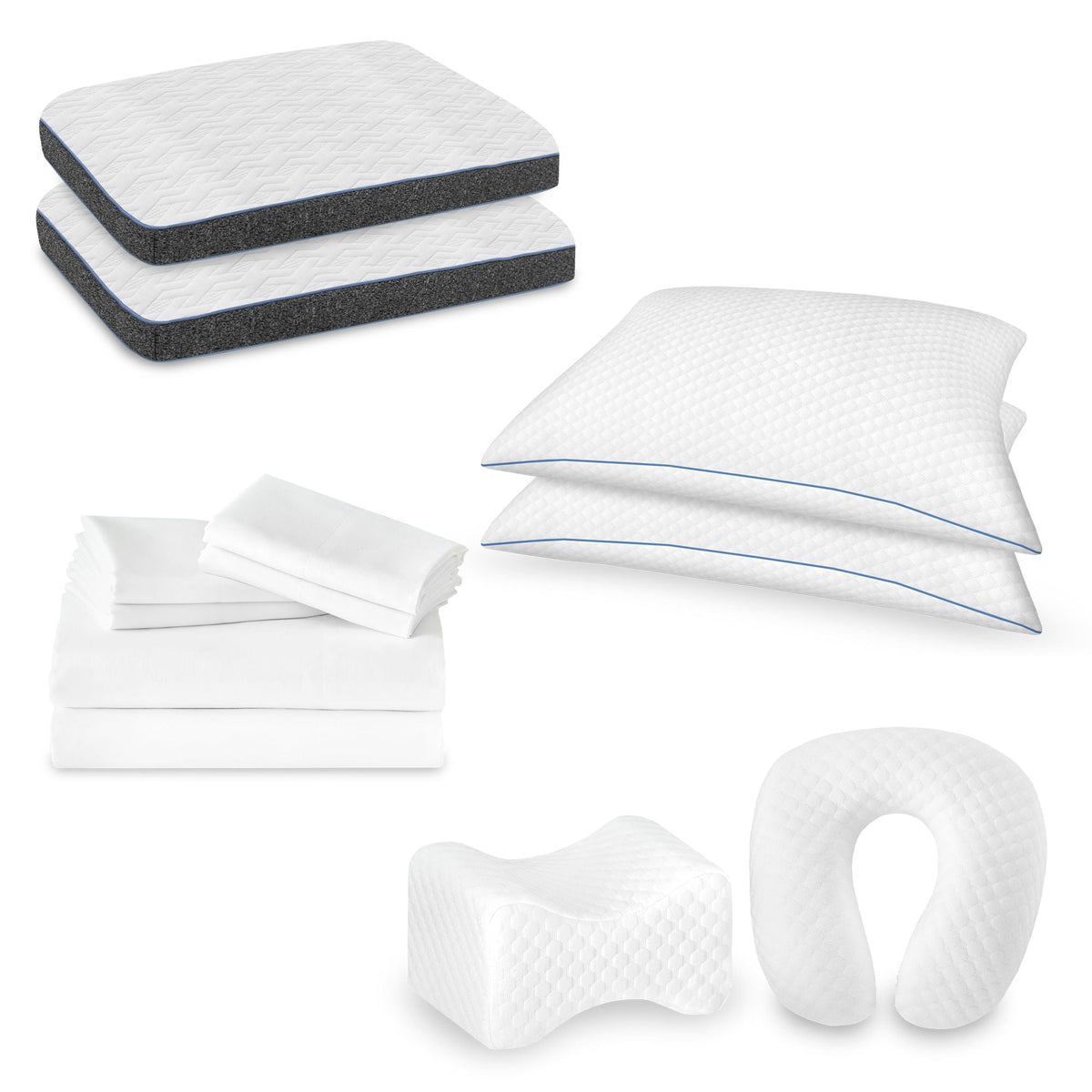 Comfort Care - Hybrid Restful Nights Plush Mattress With 12 Piece Comfort Bedding Pack