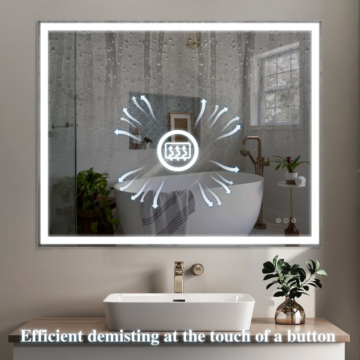 32x40 Inch LED Bathroom Vanity Mirror