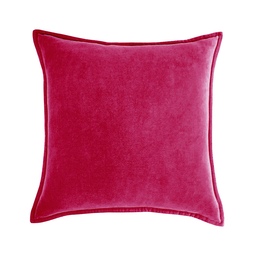 20''x20'' Luxe Velvet Throw Pillow | 19 Colors β Soft & Elegant Piped Edge Design | Modern Couch & Bedroom Accent | Insert Included