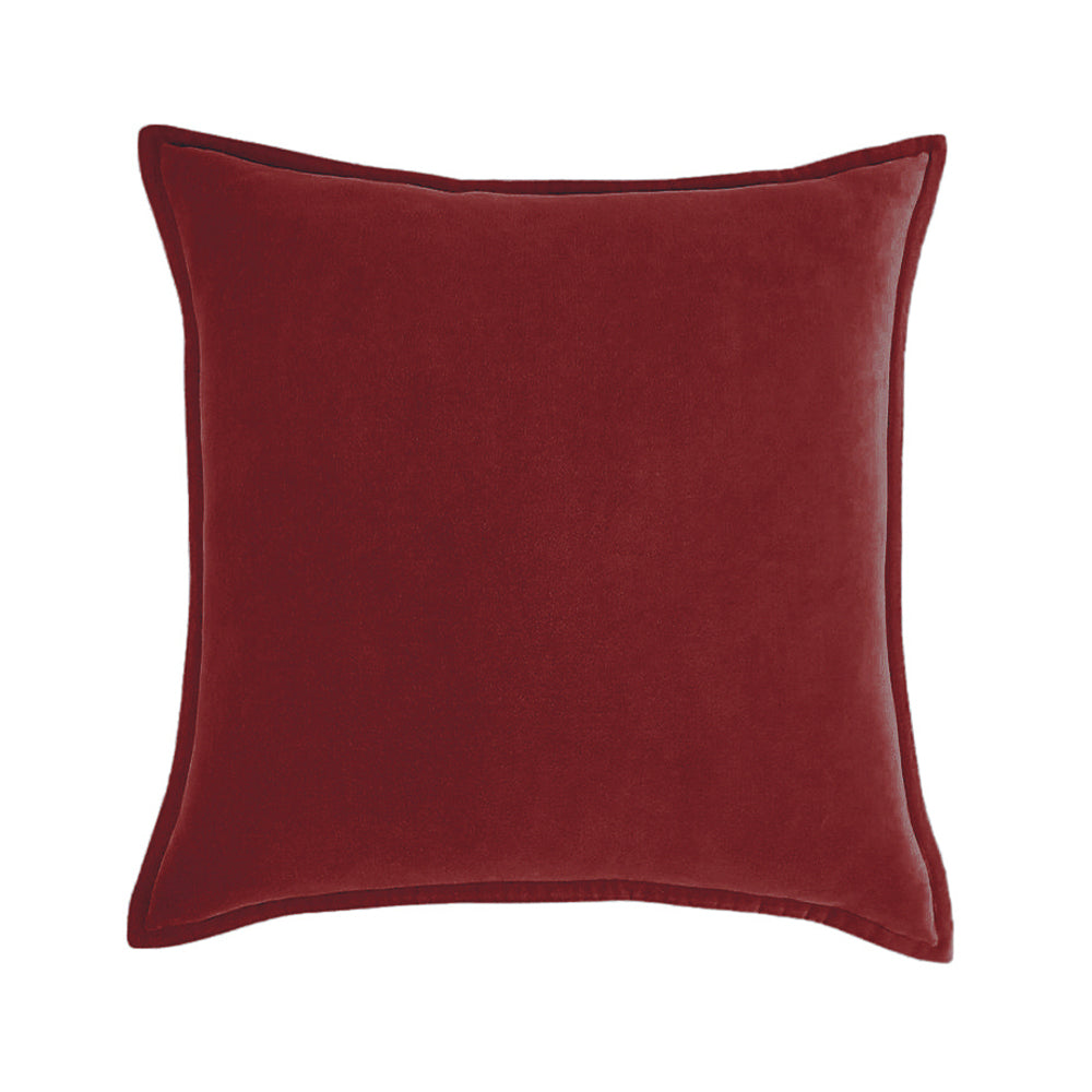 20''x20'' Luxe Velvet Throw Pillow | 19 Colors β Soft & Elegant Piped Edge Design | Modern Couch & Bedroom Accent | Insert Included