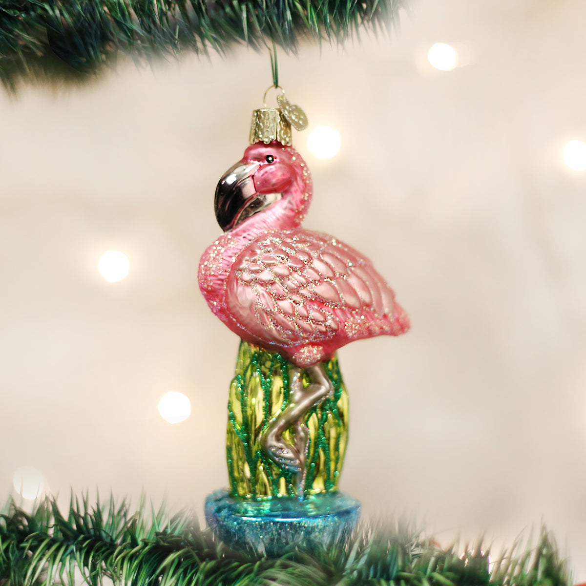 Flamingo Christmas Ornament
