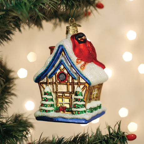 Cardinal-Birdhouse-Ornament-Christmas-Ornaments