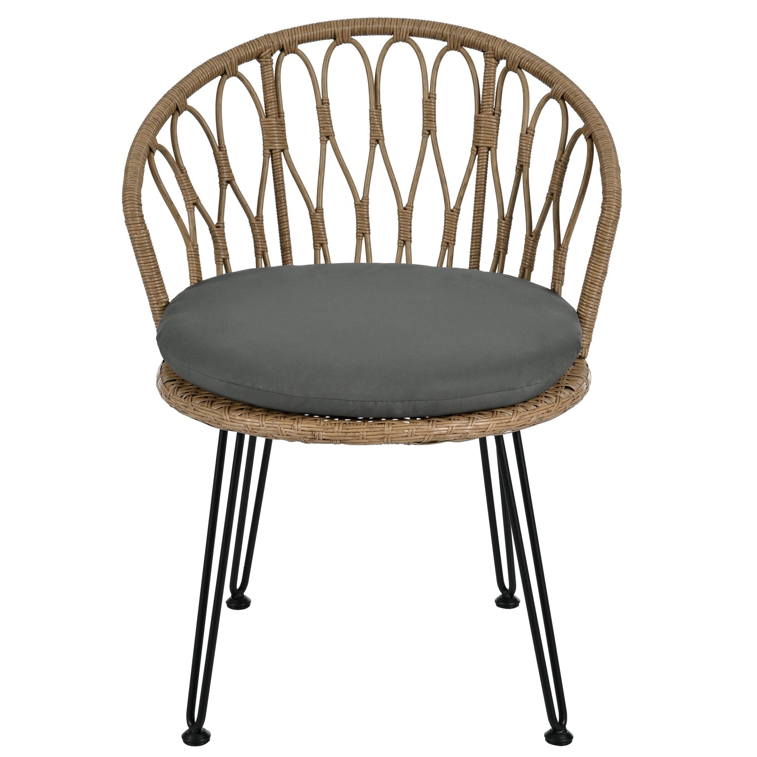 Parisian Lightweight PE Rattan Outdoor Bistro Set