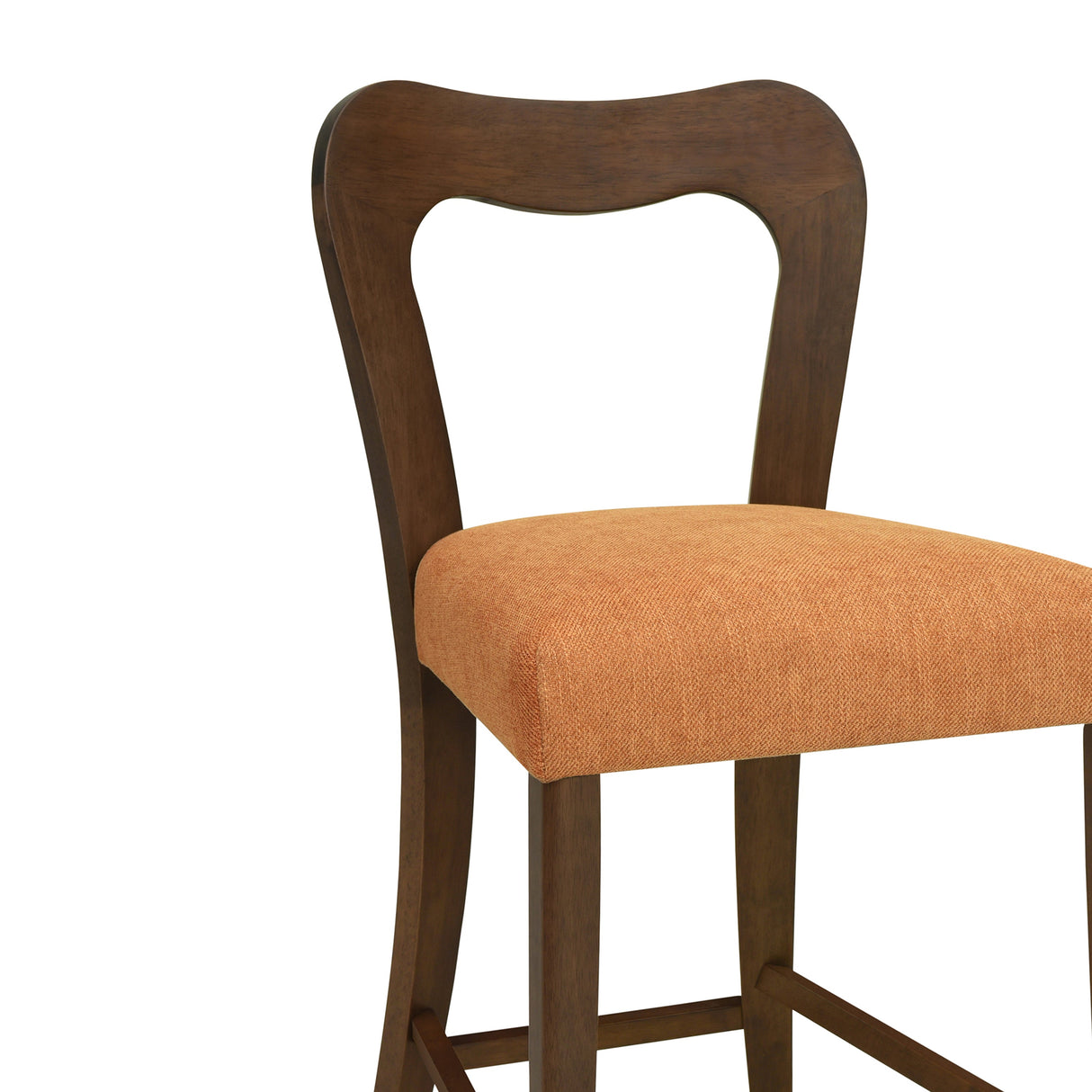 Counter Stool Without Arm (Walnut + Caramel) Set of 2