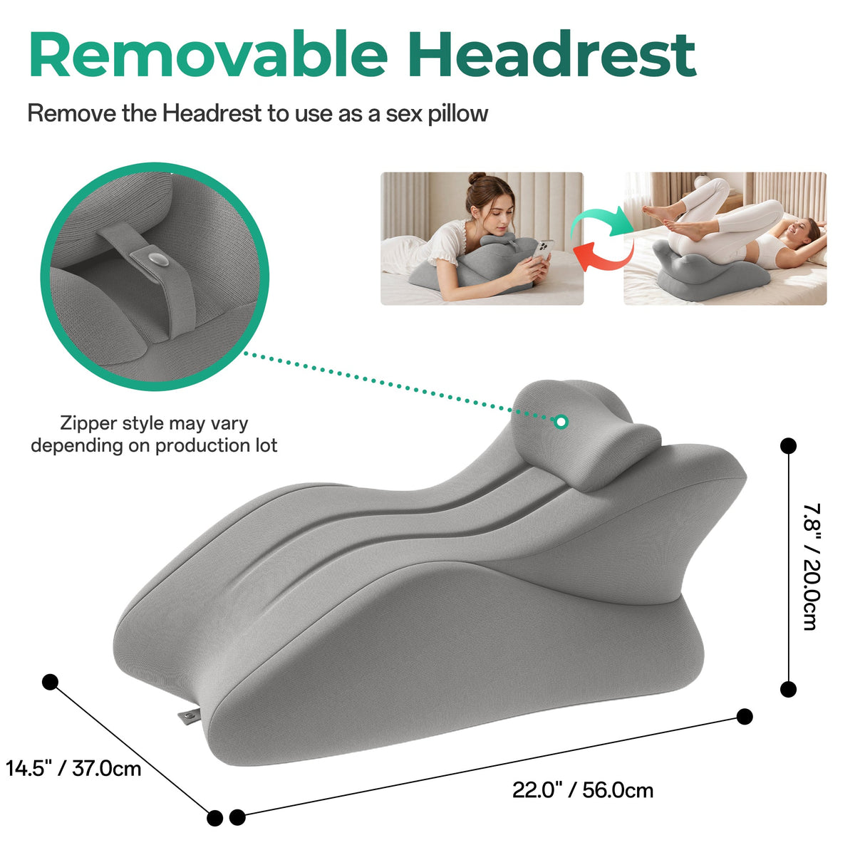 Ergonomic Memory Foam Support Pillow for Couples