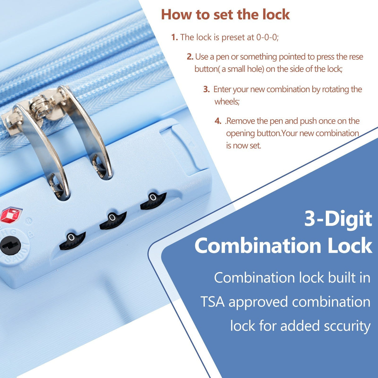Lightweight Durable ABS Hardshell Suitcase