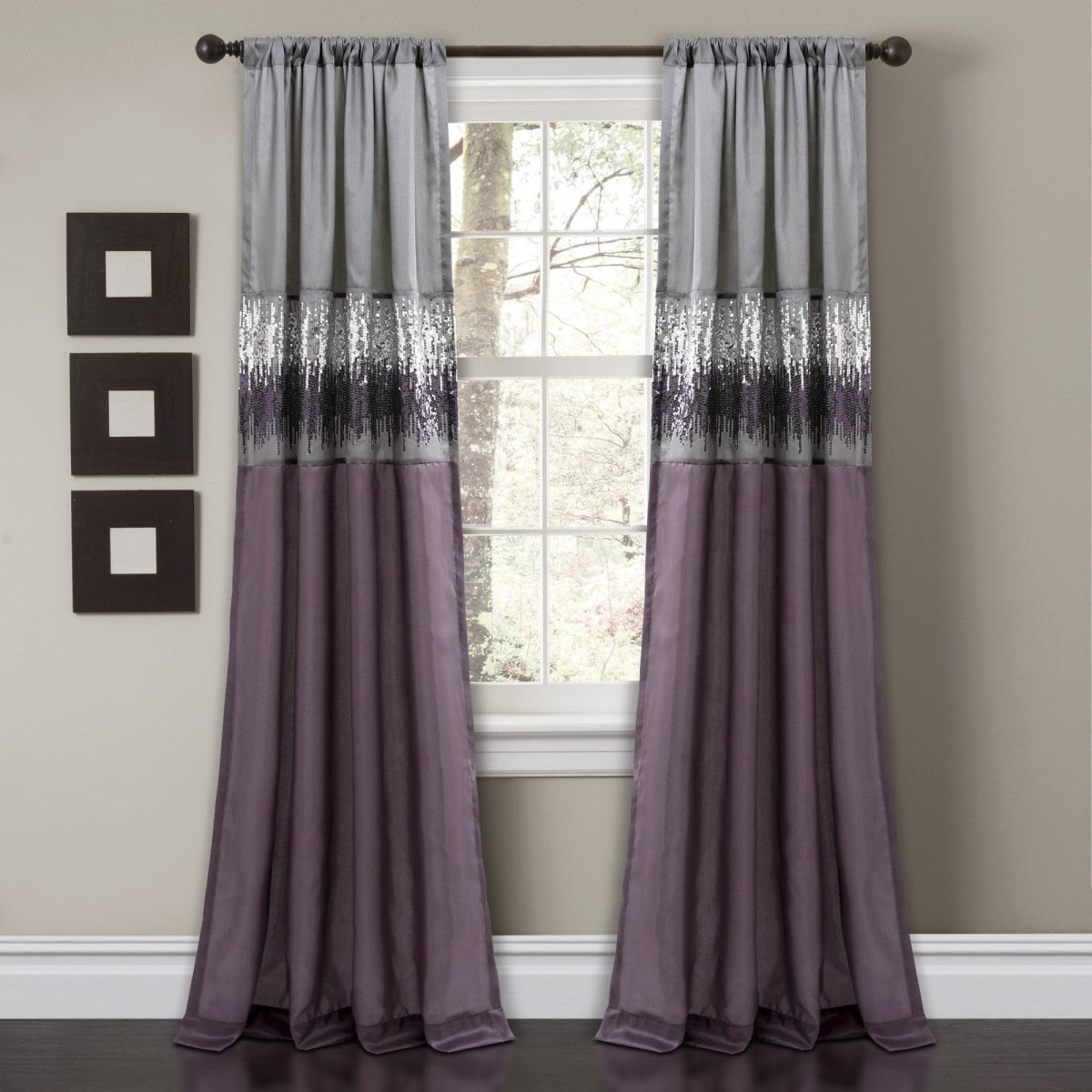 Night Sky Window Curtain Panel