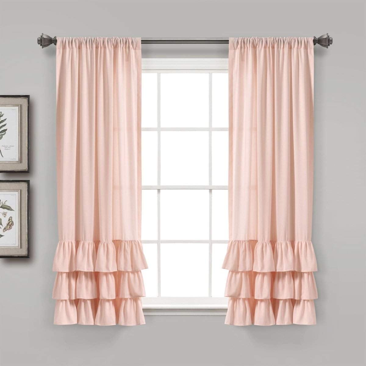 Allison Ruffle Curtain Set