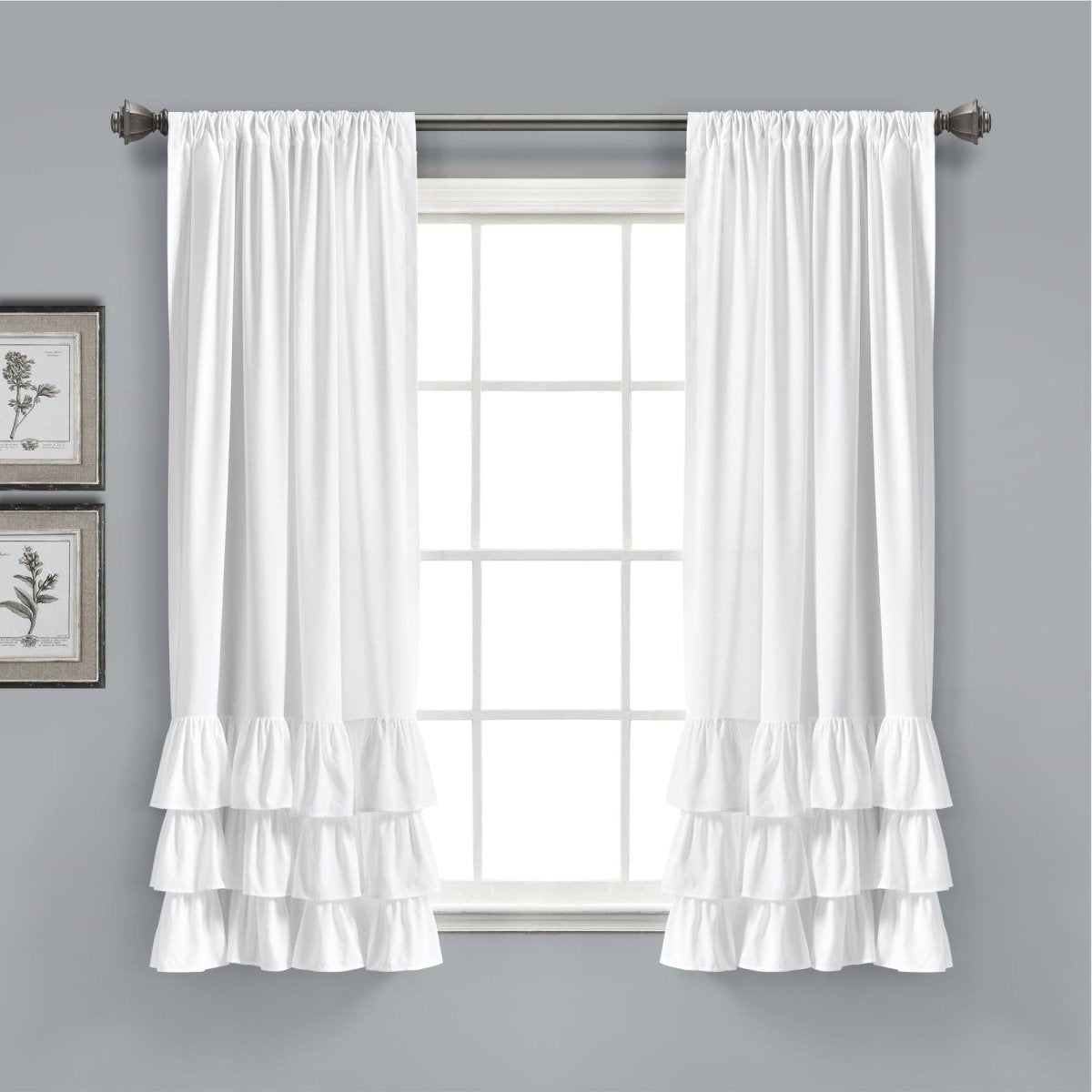 Allison Ruffle Curtain Set