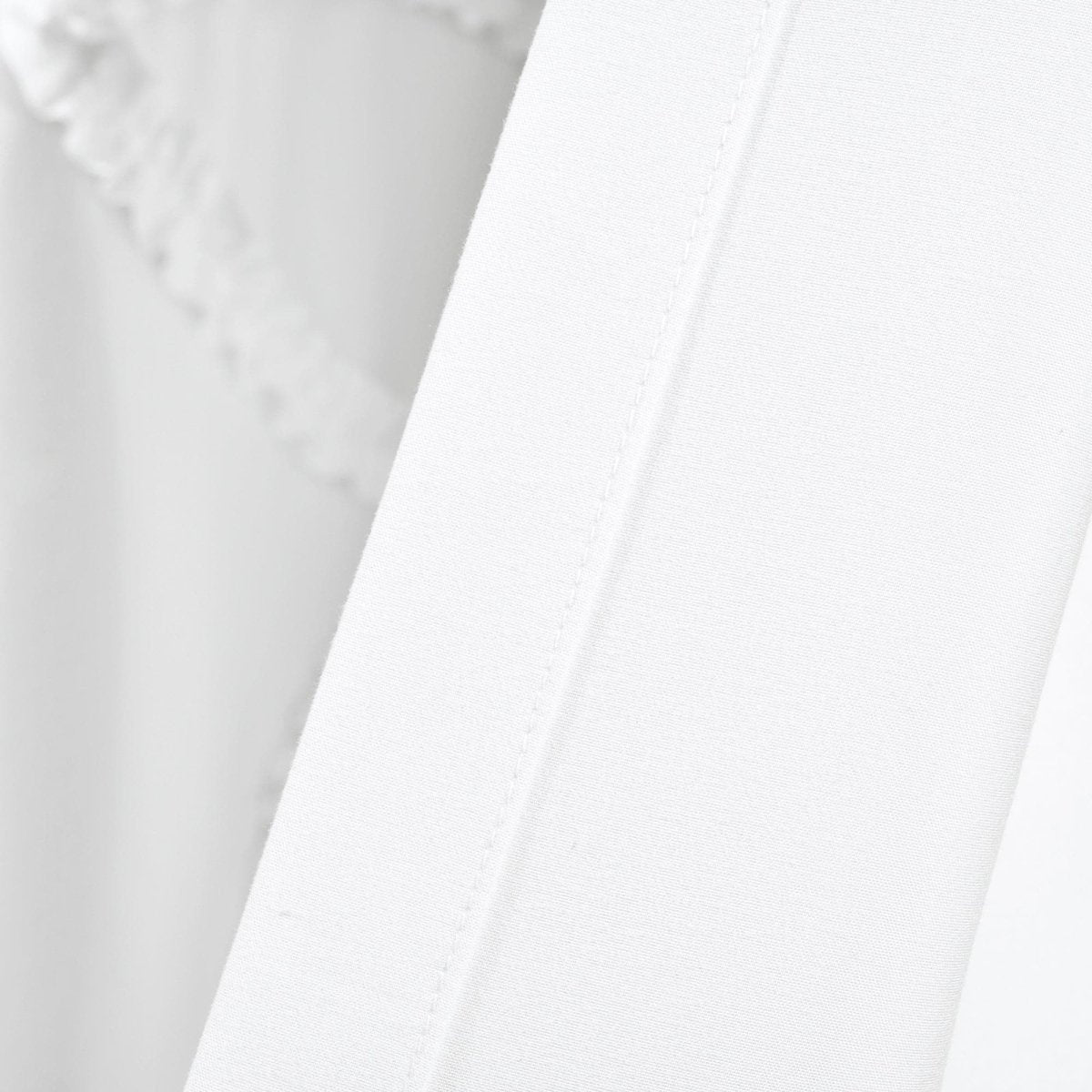 Ruffle Flower Window Curtain Panel Set