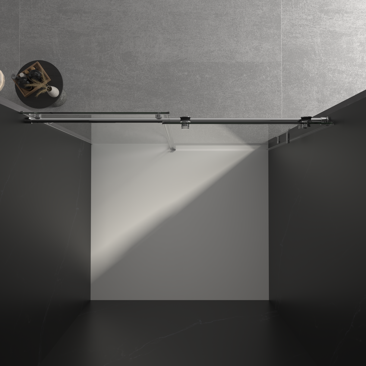 56"-60"W x 76"H Frameless Shower Door