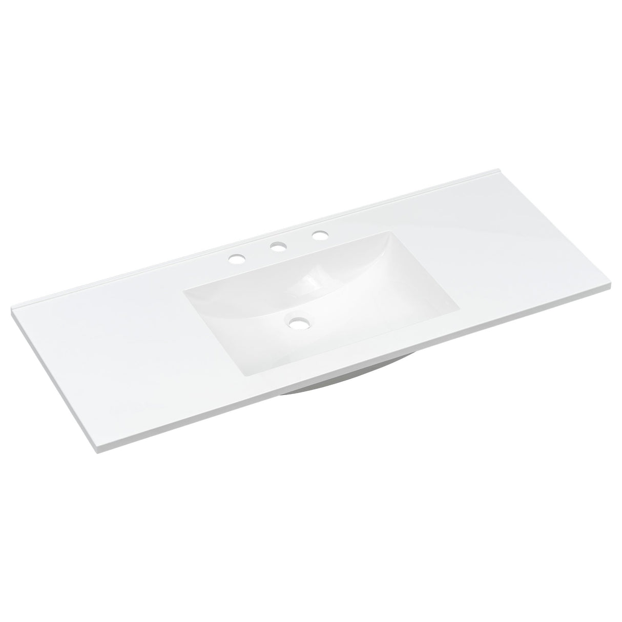 48" Composite Bathroom Vanity Top with Integrated Basin