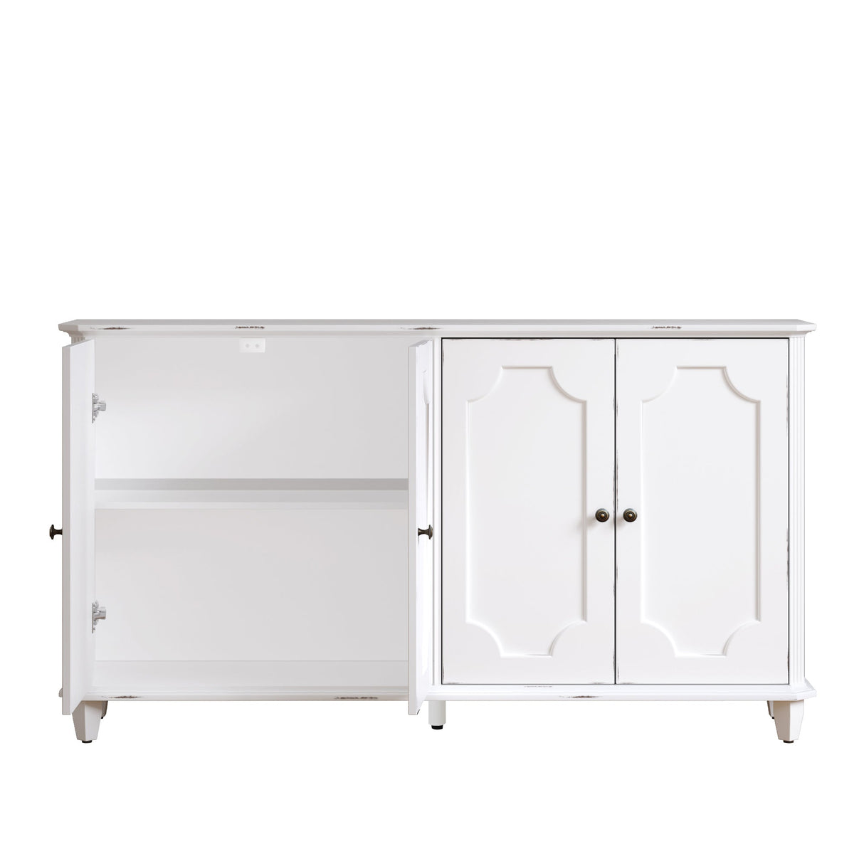 Vintage Distressed Sideboard Buffet Cabinet