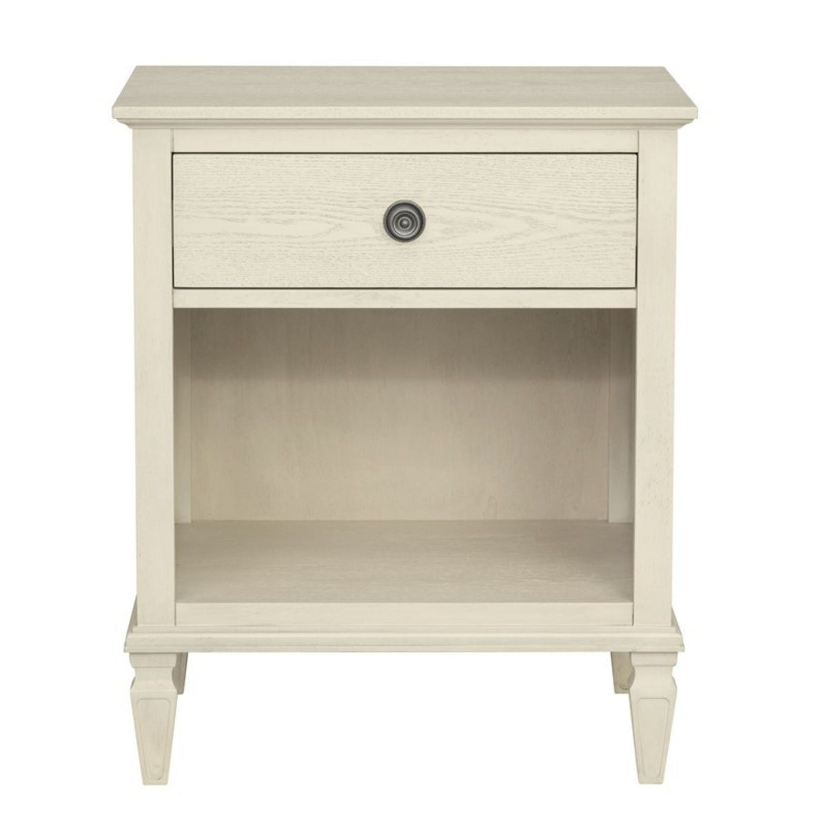Victoria Nightstand with Open Storage - French Design - Multiple Colors
