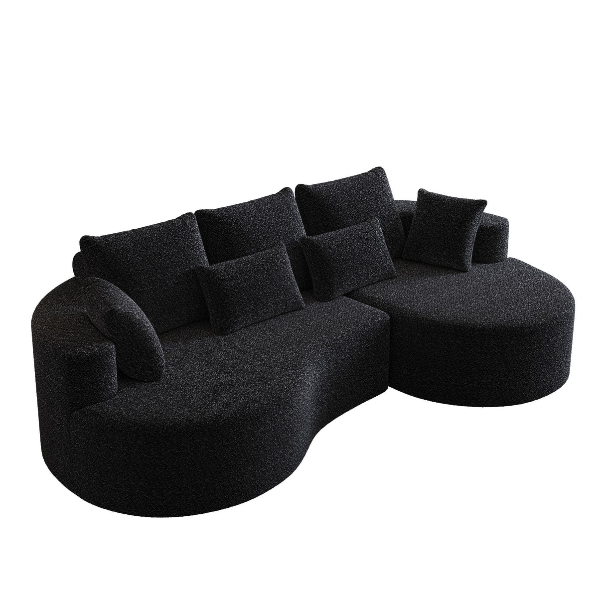 Curved Oversized Sectional Sofa With Extra Deep Seat
