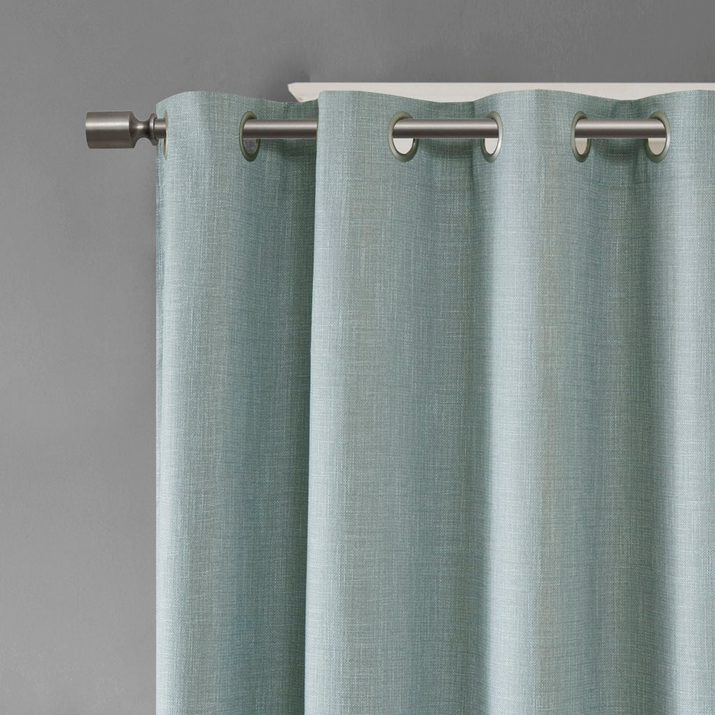 Printed heathered blackout window patio panel