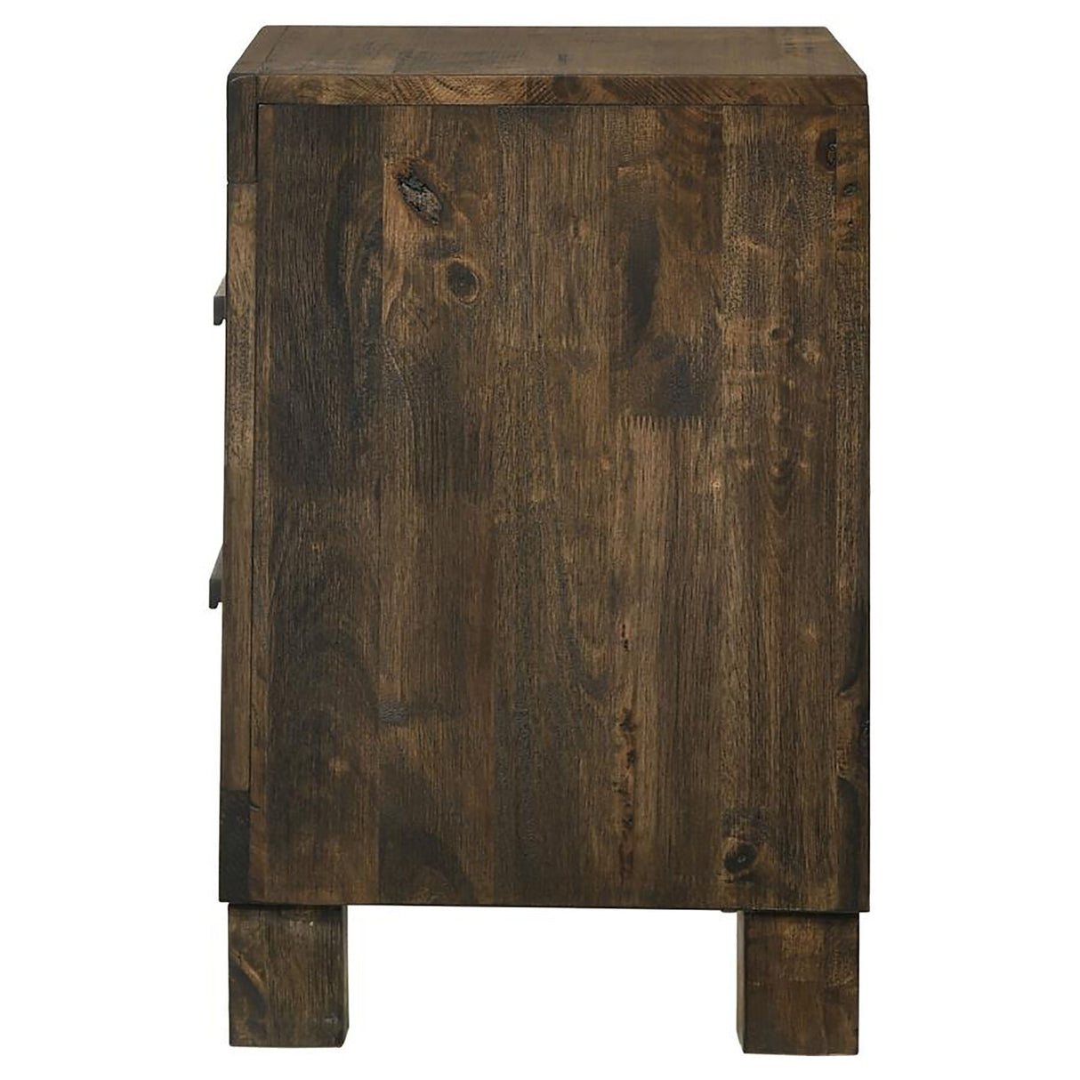 2 Drawer Nightstand - Brown Wood
