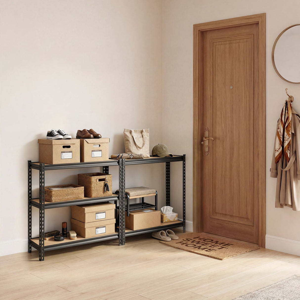 5-Tier Adjustable Heavy Duty Metal Storage Shelves
