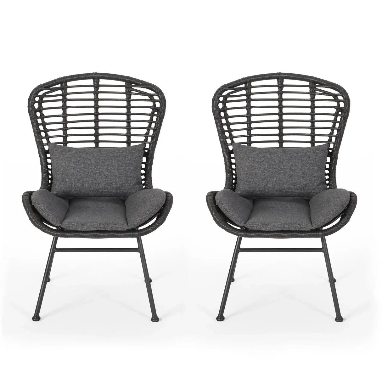 Calypso - Outdoor Chair With Water Resistance Cushion And Iron Frame