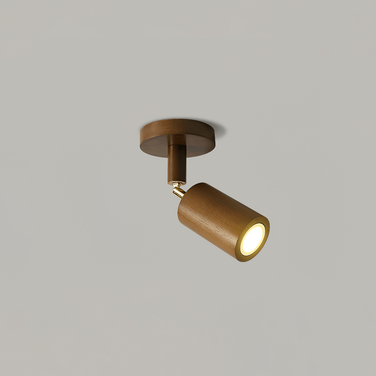 Grain | Wood Shade Track Spotlight with Adjustable Heads | Warm Glow for Kitchen Islands