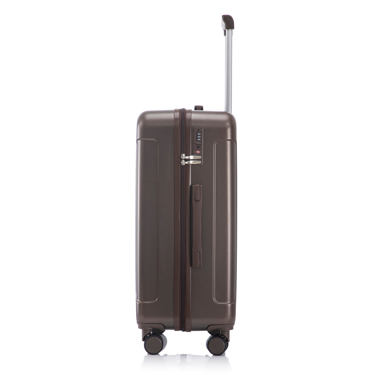 3 Piece ABS Spinner Wheel Luggage Set (Brown)