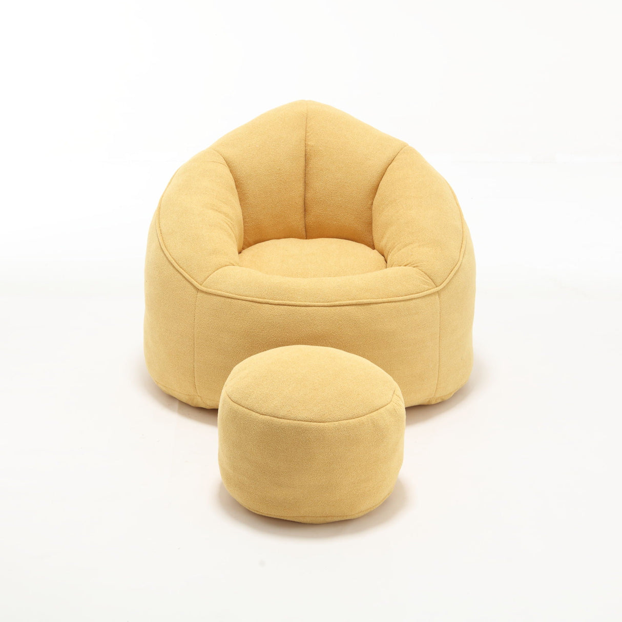 Bedding Bean Bag Sofa Chair High Pressure Foam With Footrest