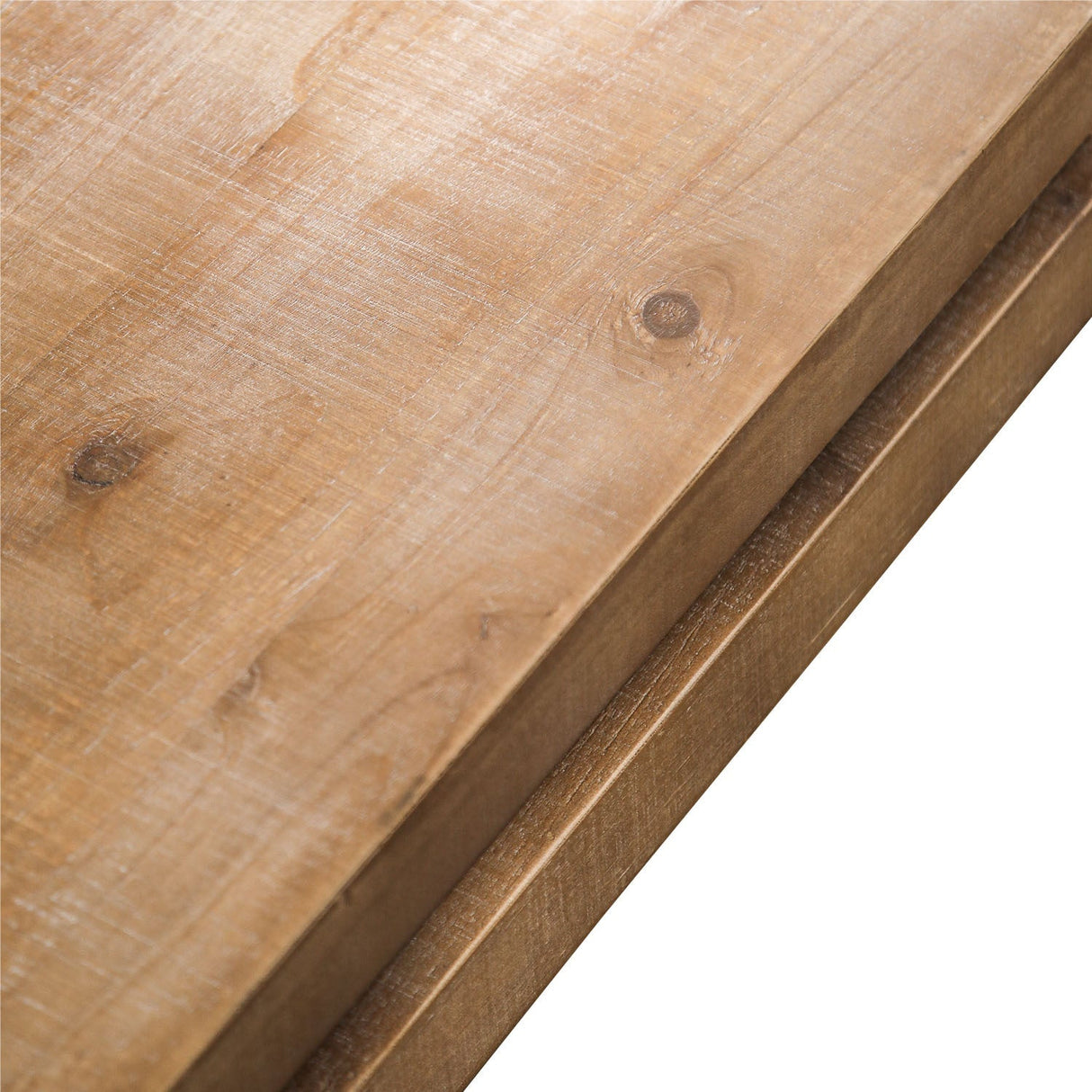 Modern Rustic Wood Coffee Table – Rectangular Living Room Center Table with Floating Top Design 47.6' L * 23.6' W * 16.3' H