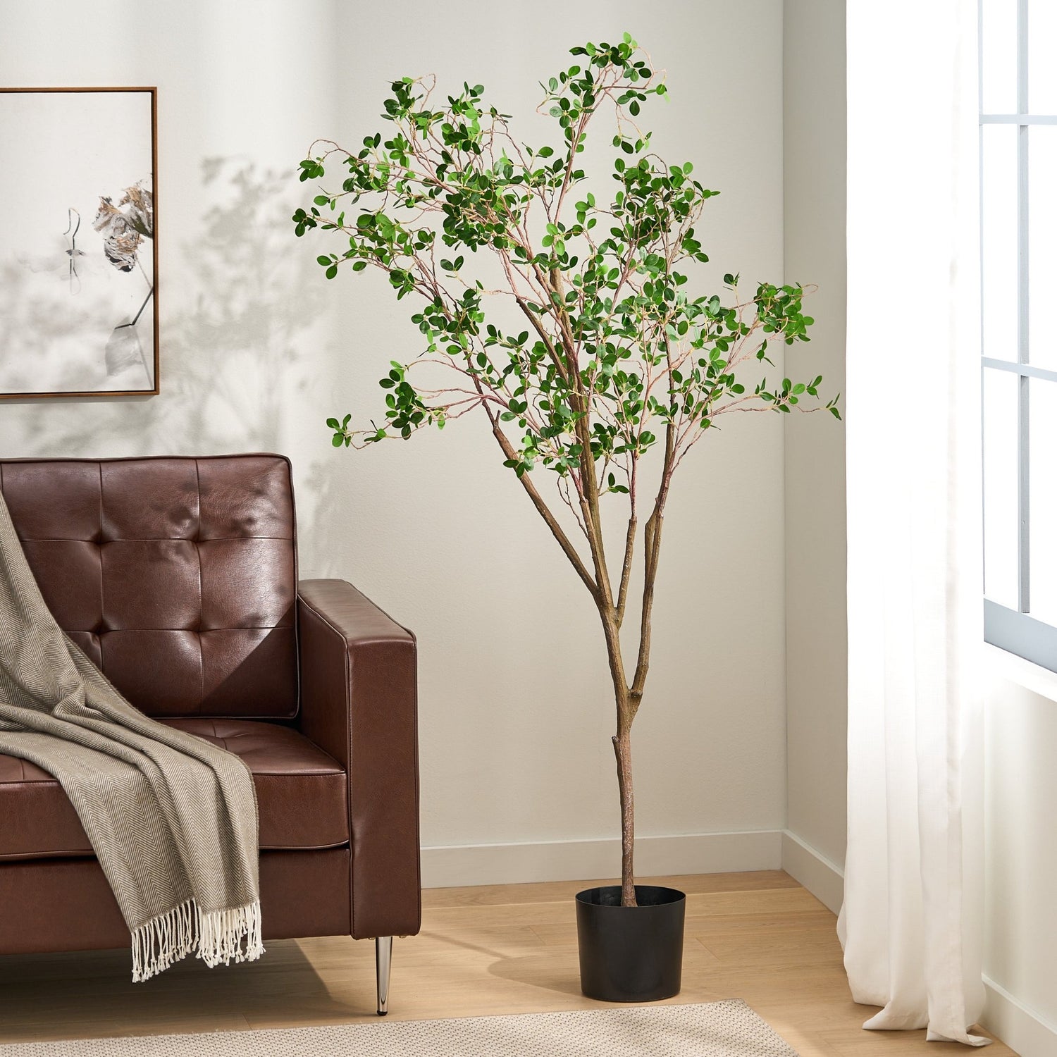 180CM ARTIFICIAL MILAN LEAF BONSAI - Tuesday Morning - Faux Trees