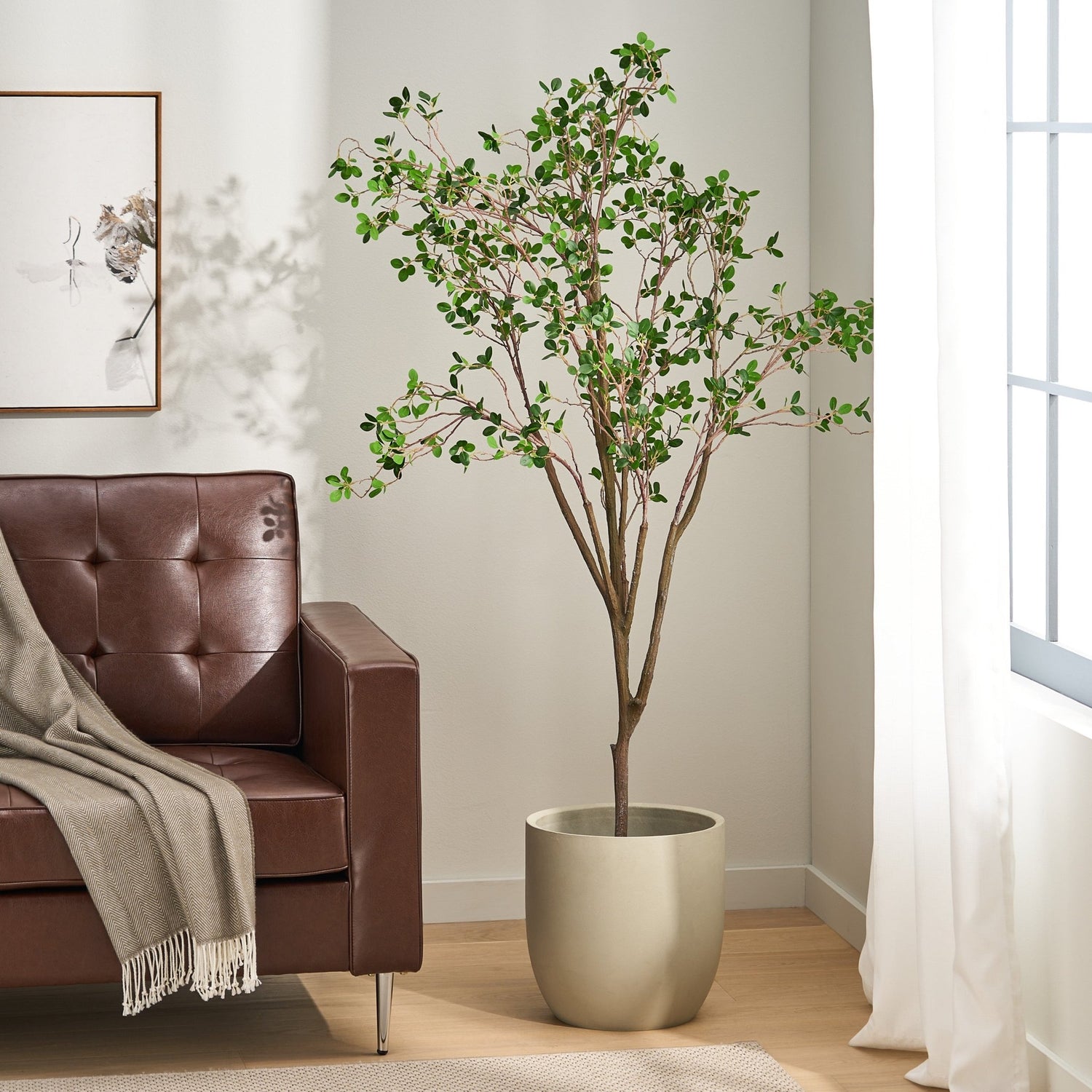 180CM ARTIFICIAL MILAN LEAF BONSAI - Tuesday Morning - Faux Trees