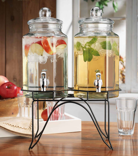 Elegant-Dual-Beverage-Dispenser-On-Stand-Bar-&-Beverage-Accessories