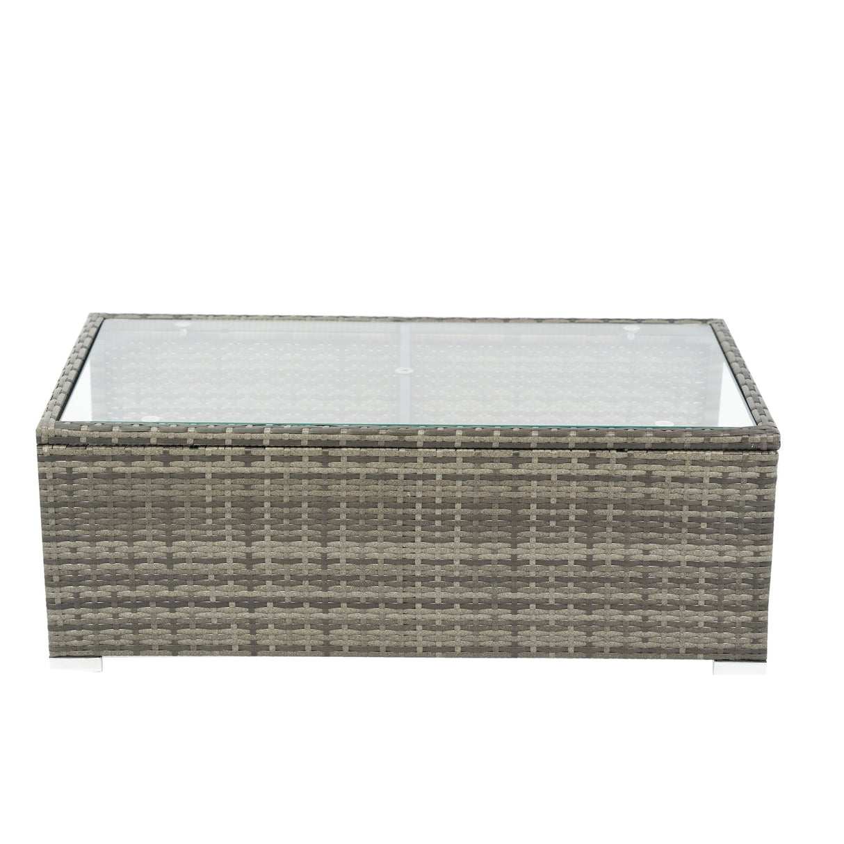 8 Piece Patio Sectional Wicker Rattan Outdoor Sofa Set with Storage Box