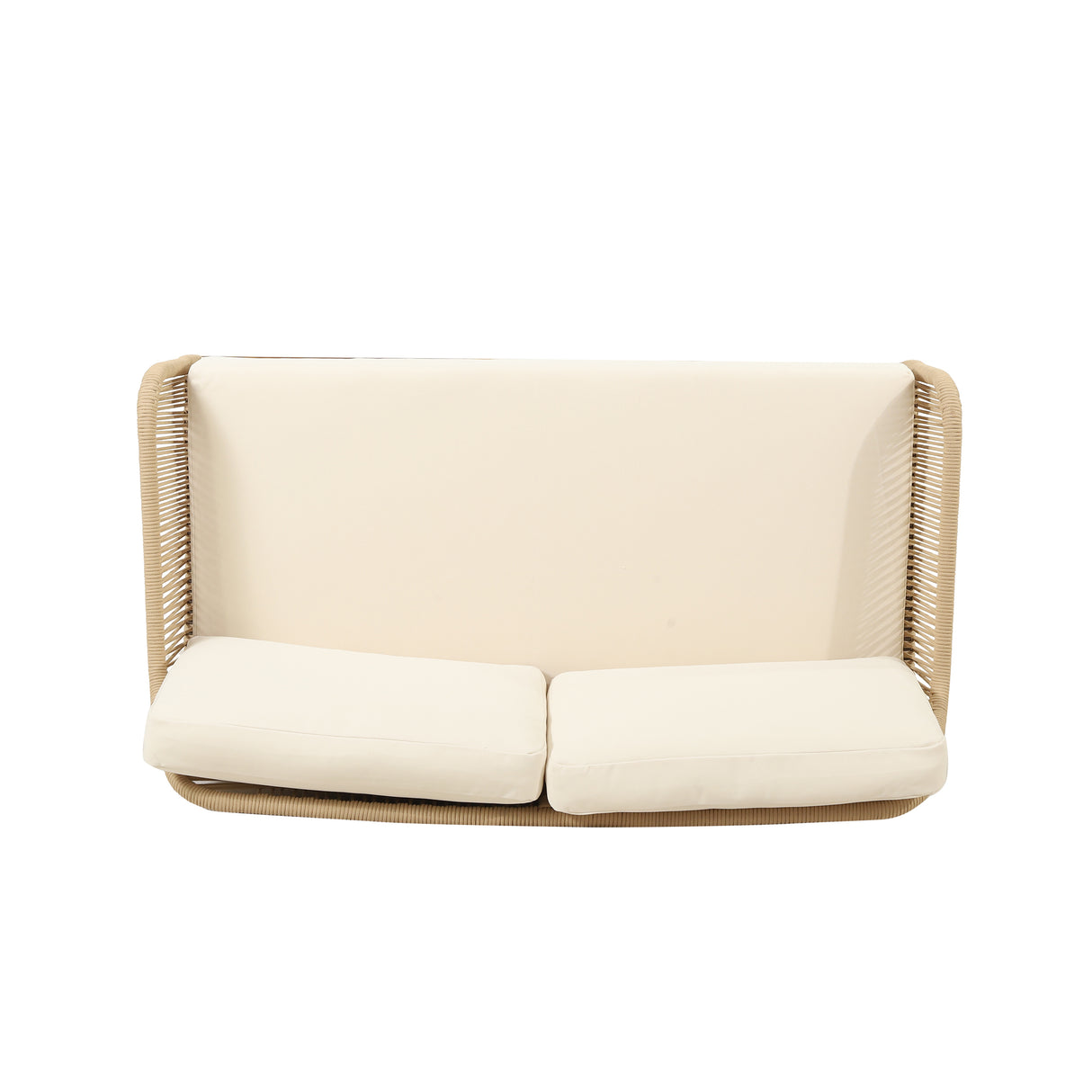 Anisa Acacia Wood & Woven Rope Outdoor Chat Set