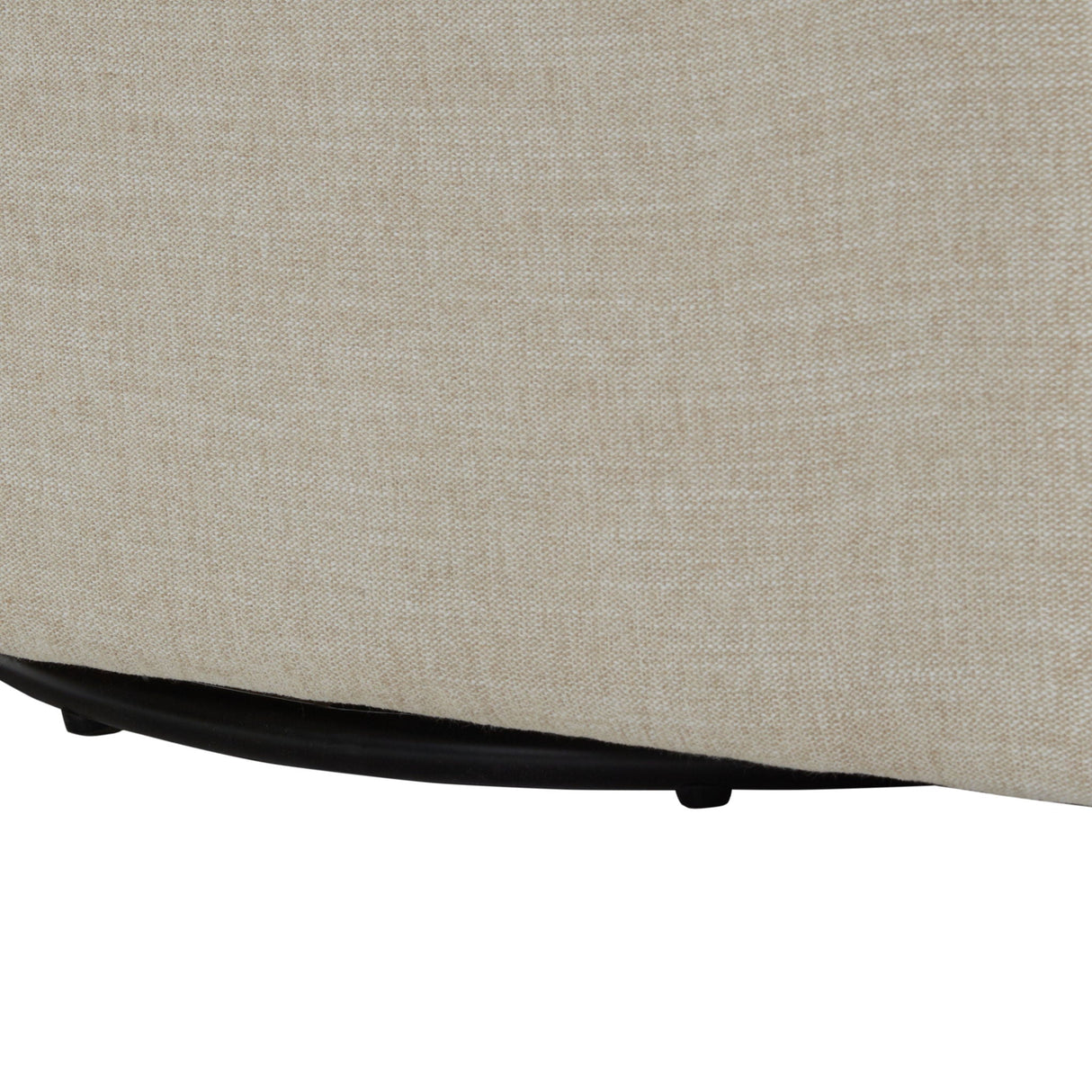 Tolland - Swivel Accent Chair With Antique Brass Nailhead Trim - Beige