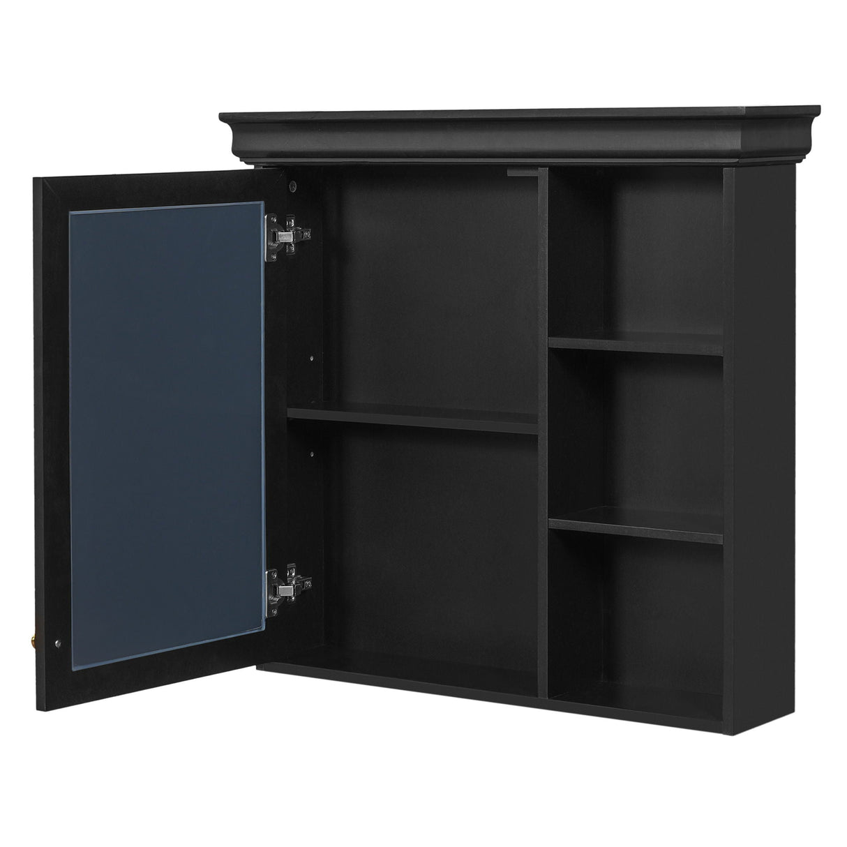 Wall Mounted Bathroom Medicine Cabinet with Mirror and Adjustable Storage