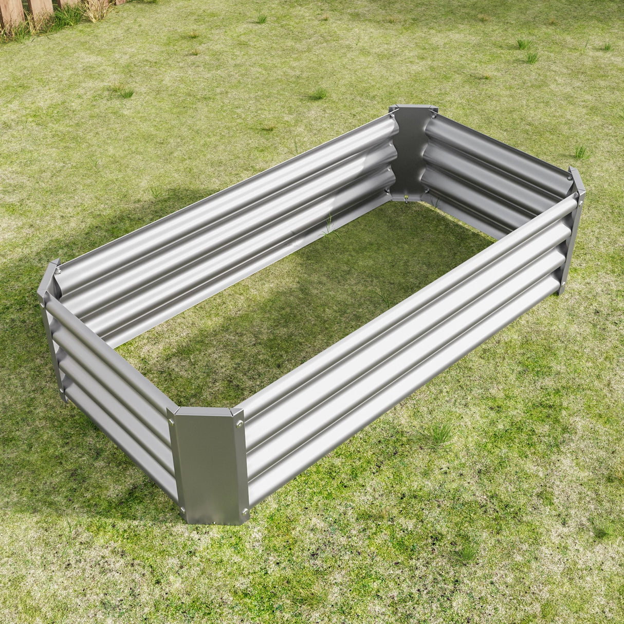 Metal Raised Garden Bed 4x2x1 ft