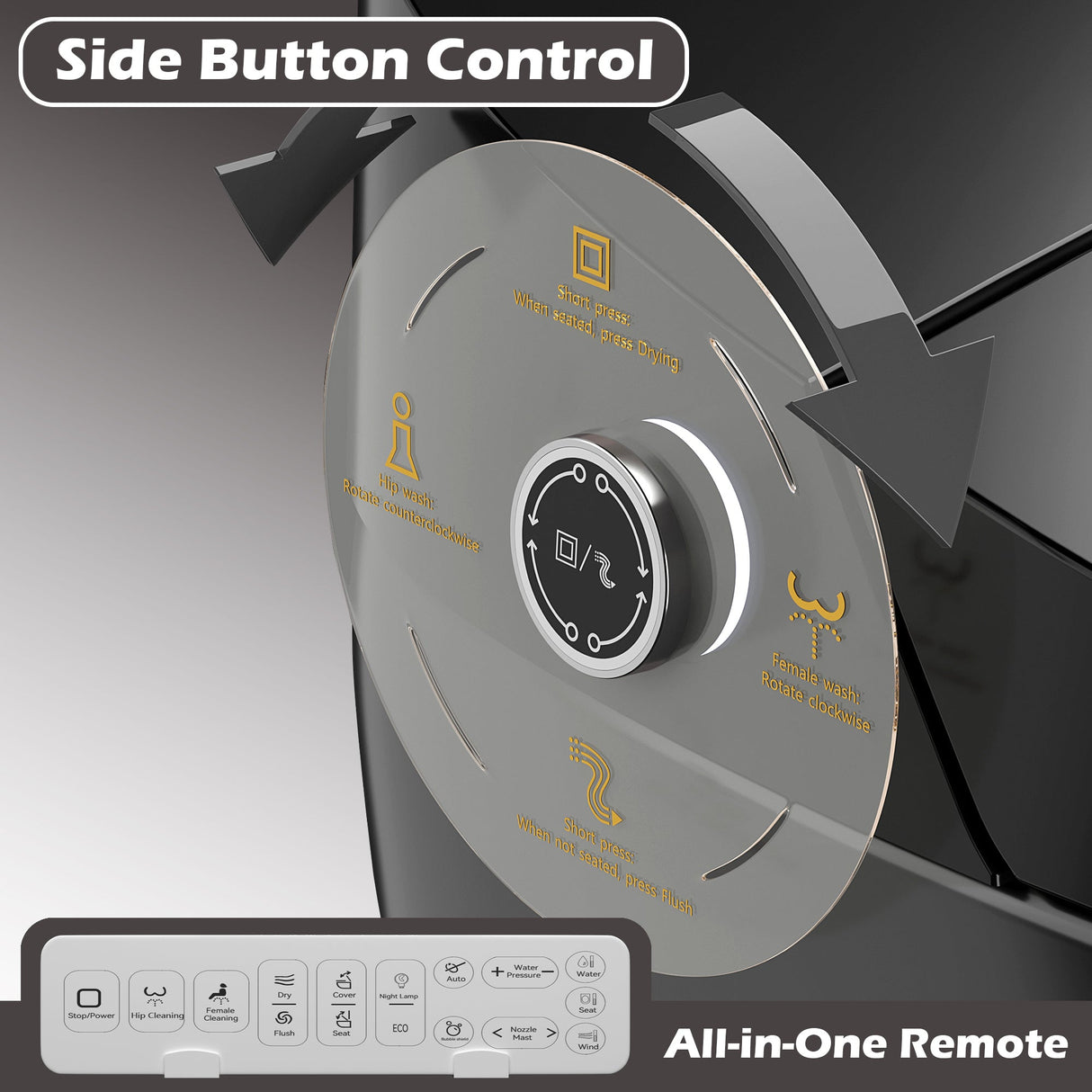 Smart Toilet with Bidet Built-In - ADA One-Piece Toilet