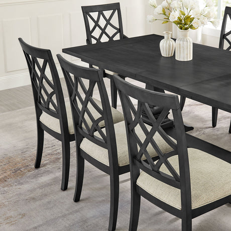 Wooden-Lattice-Back-Dining-Chairs,-Set-of-2-Dining-Chairs