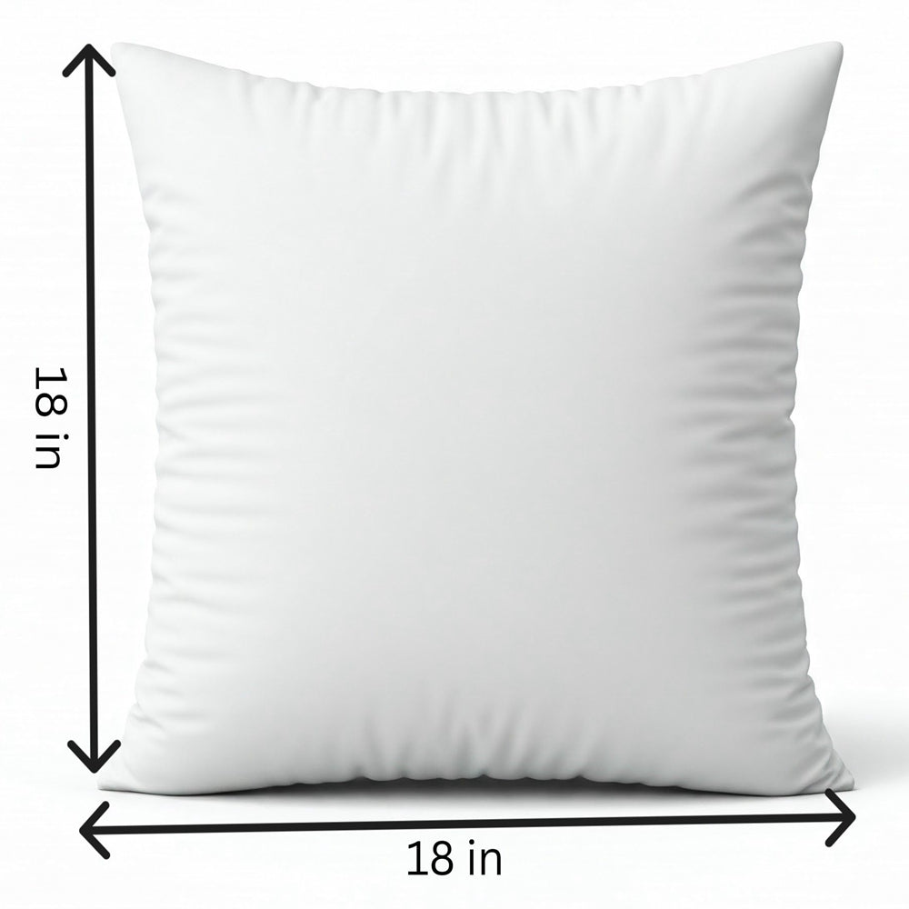 18"x 18" Square Throw Pillow Textured Chenille Boho 2 size of Insert options