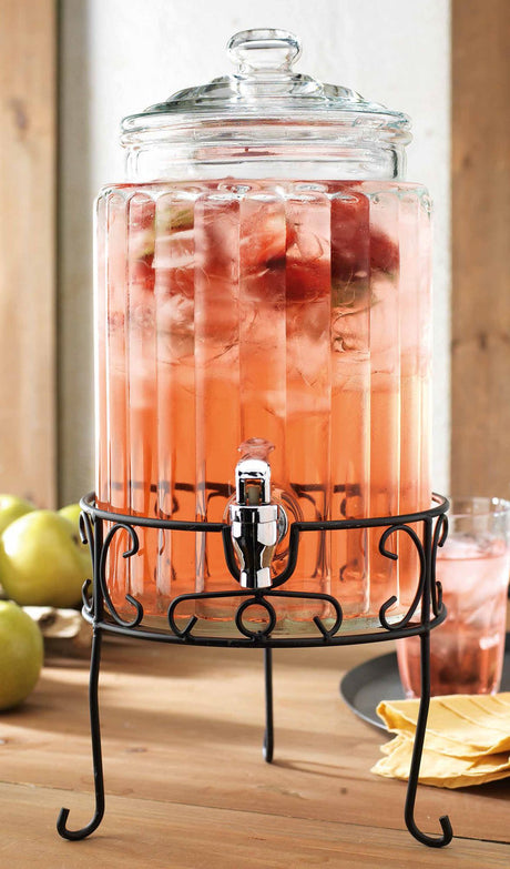 Ribbed-Beverage-Dispenser-On-Stand-Bar-&-Beverage-Accessories
