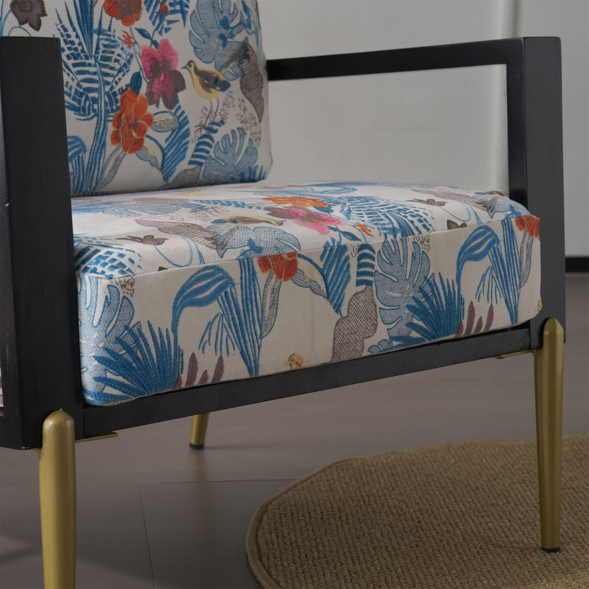 Modern Armchair With Solid Wood Frame