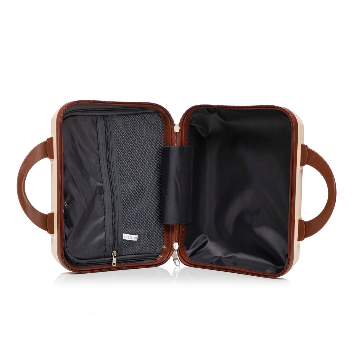 Beige 2-Piece Spinner Luggage Set with Hard Shell - Beige