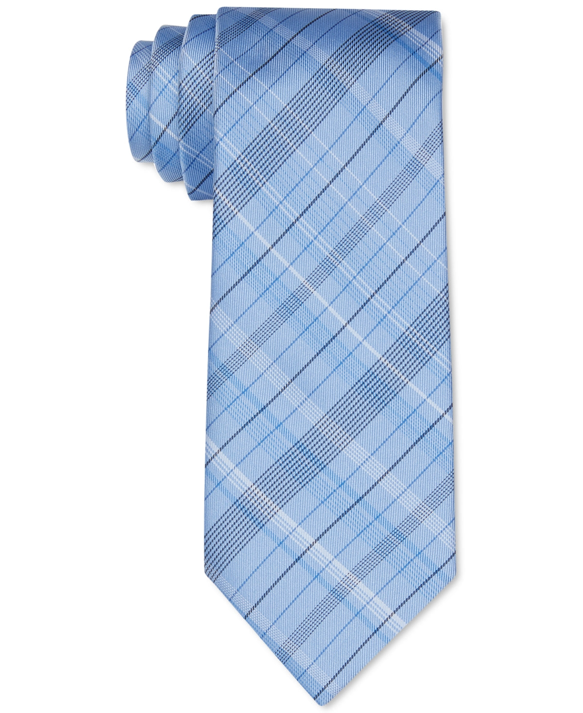 Calvin Klein Men's Diffuse Shadow Plaid Slim Tie