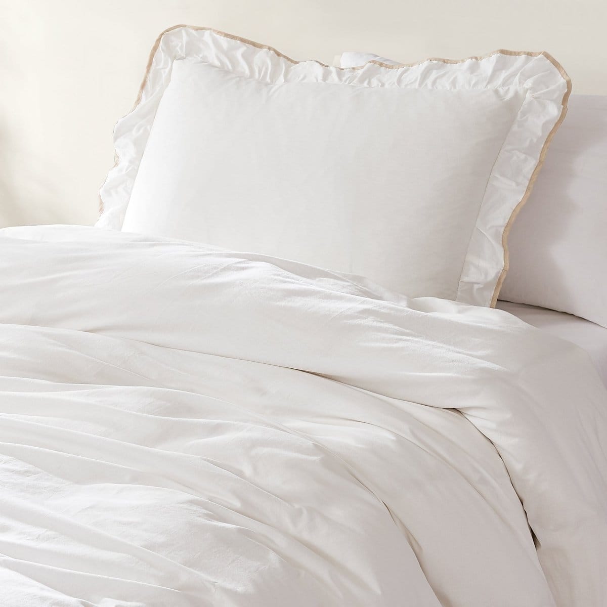 Reyna Contrast Edge Cotton Duvet Cover Set