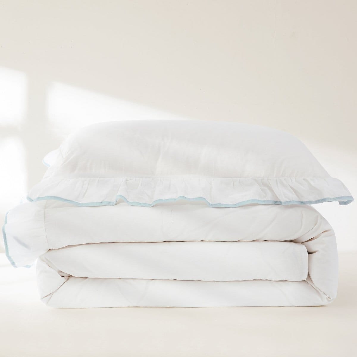 Reyna Contrast Edge Cotton Duvet Cover Set